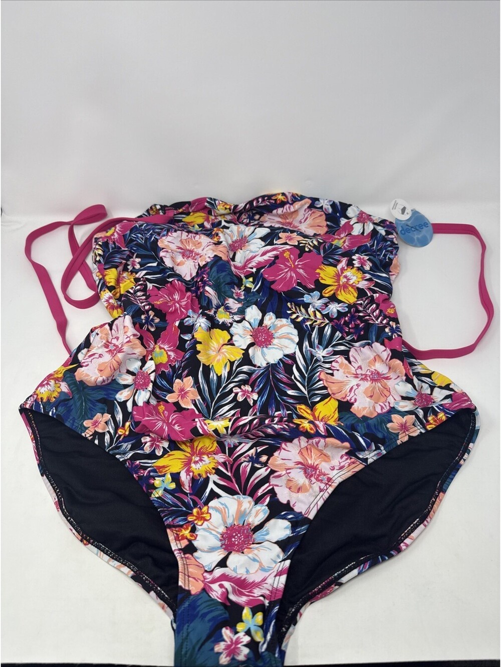 Floral One Piece Size 0X Swimsuit Decree